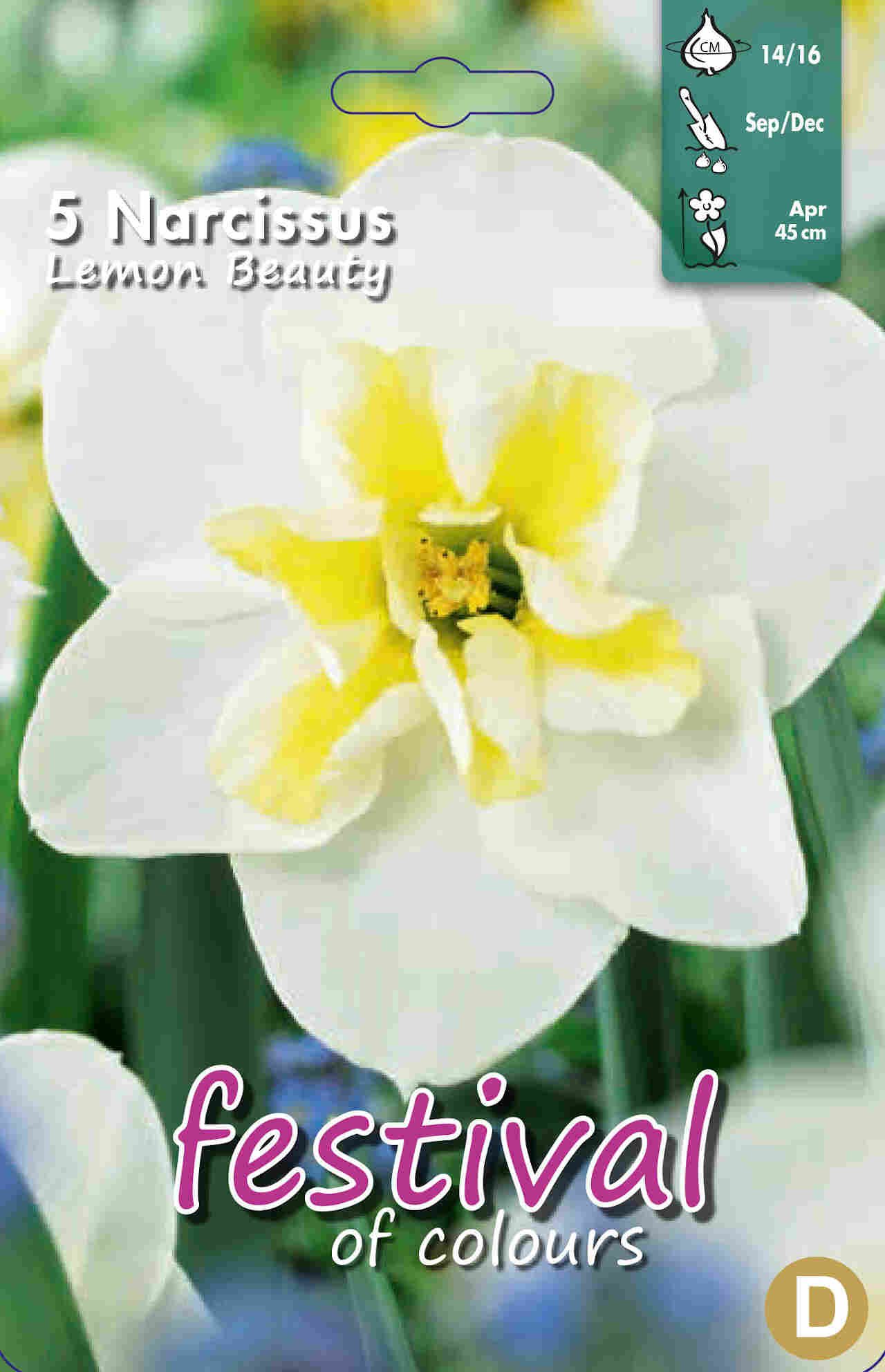 Påskelilje løg - Narcissus Lemon Beauty 14/16