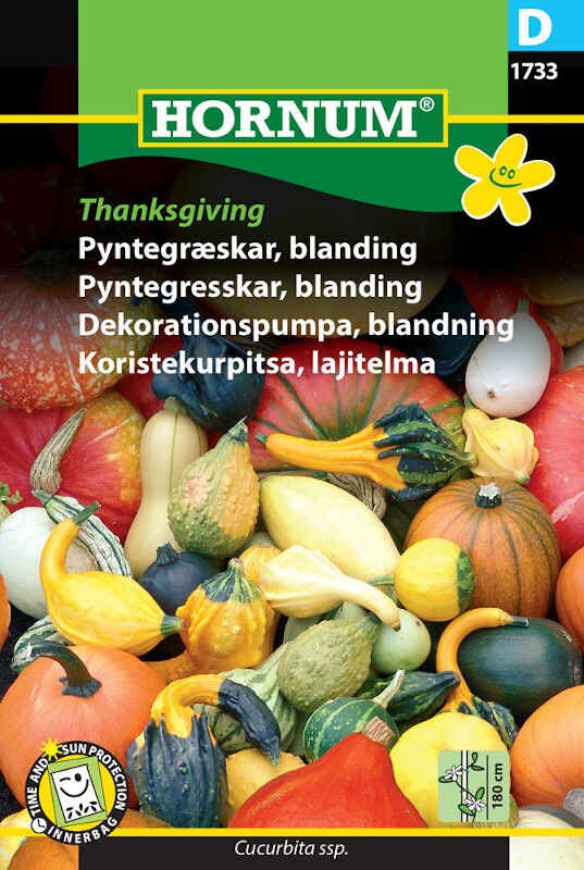 Pyntegræskar frø - blanding - Thanksgiving