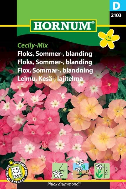 Floks, Sommer-, blanding, Cecily-Mix (D)