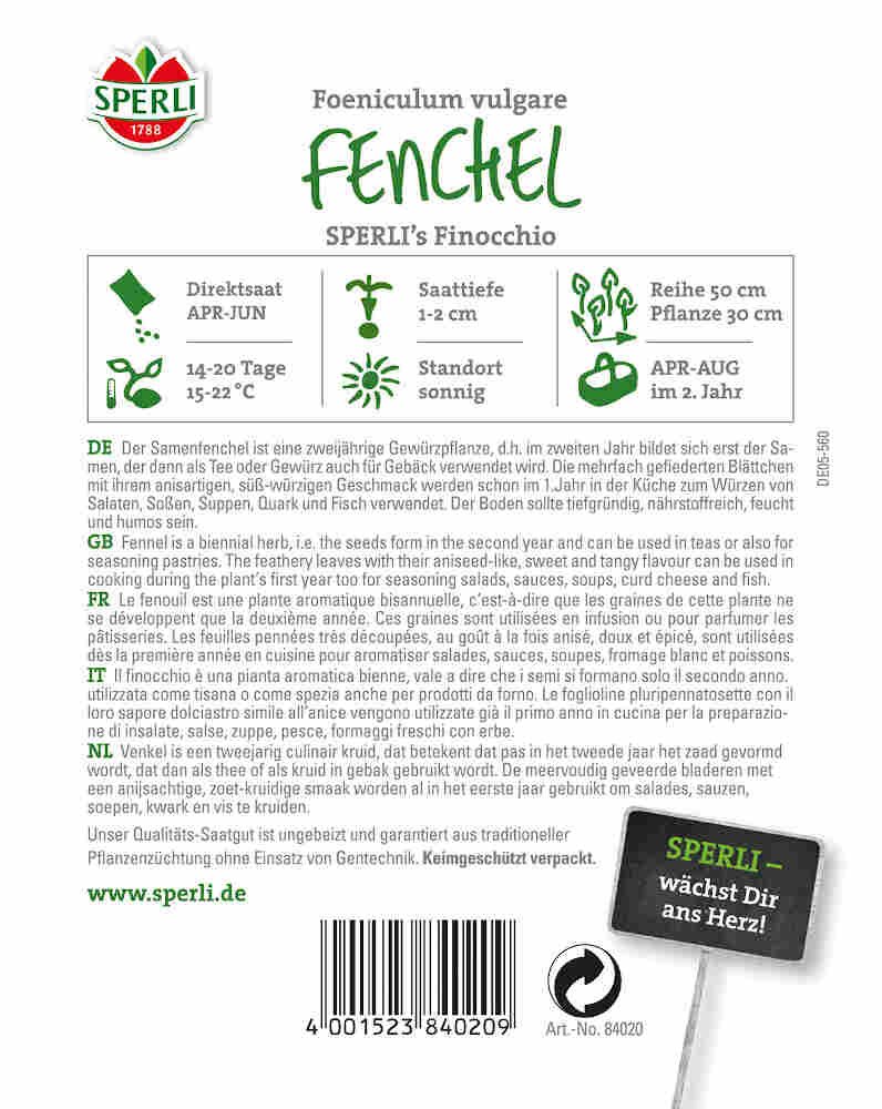 Fennikel - SPERLI's Finocchio