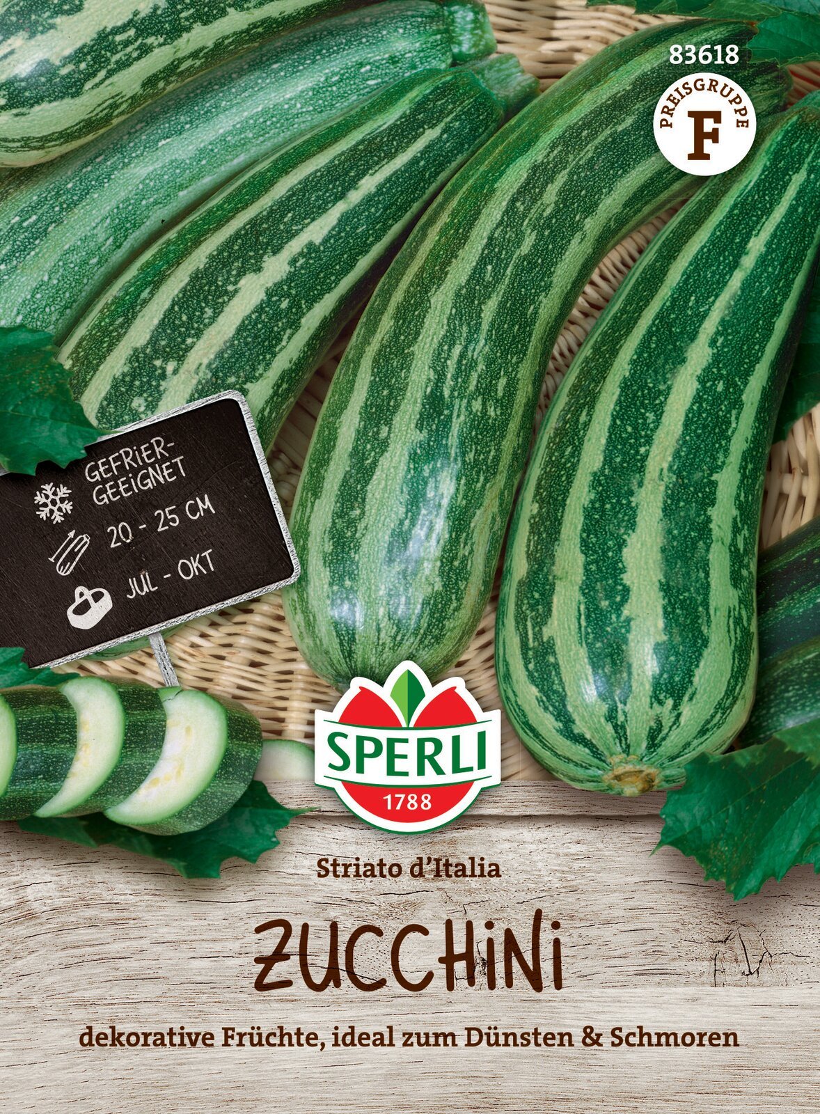 Squasfrø - Zucchini Striato d'Italia