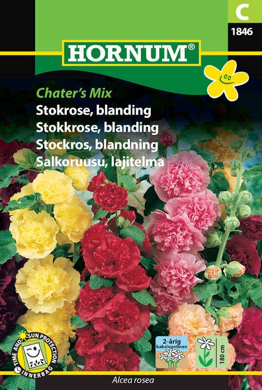 Stokrose frø - blanding - Charter's Mix