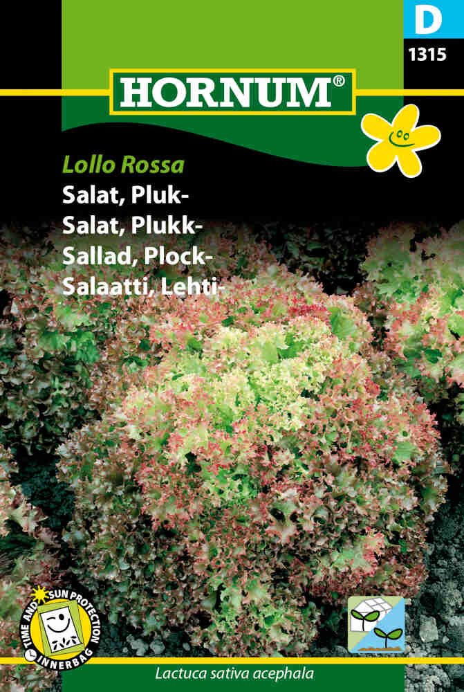 Salatfrø - Pluk - Lollo Rossa