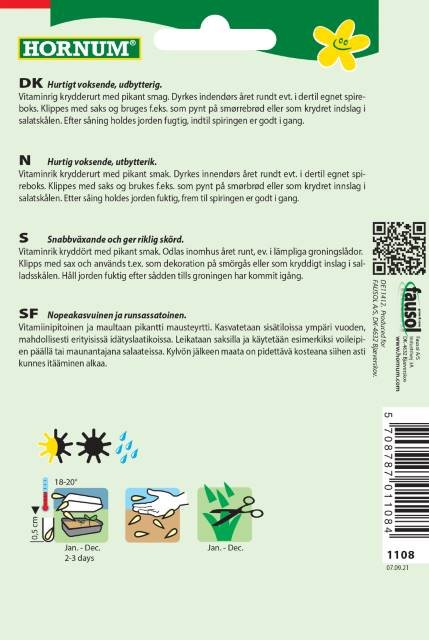 Karsefrø - Einfache grüne