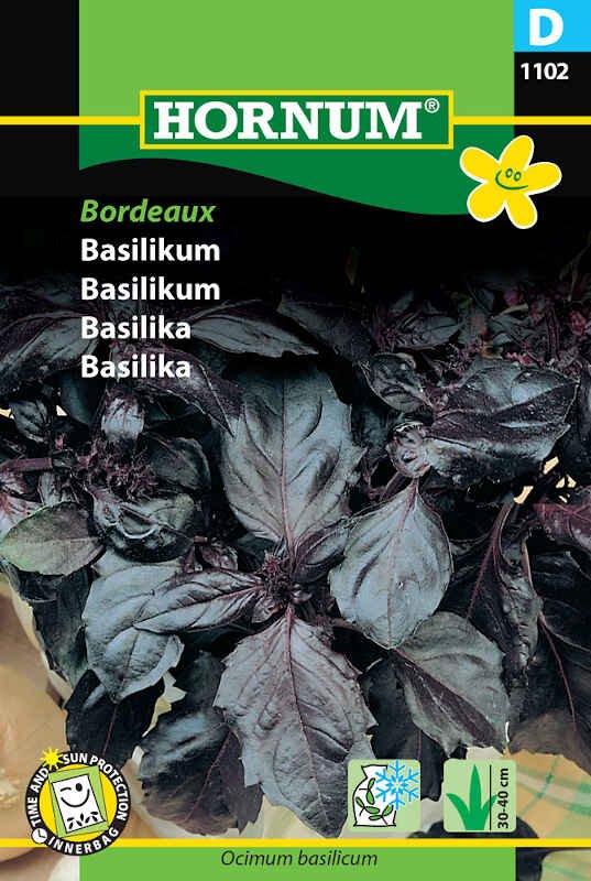 Basilikumfrø - rød, Bordeaux