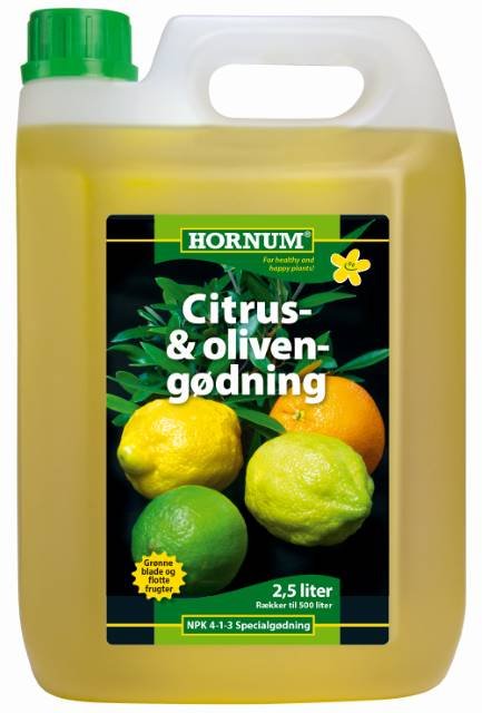 Citrus- og Olivengødning 2,5 l. - HORNUM