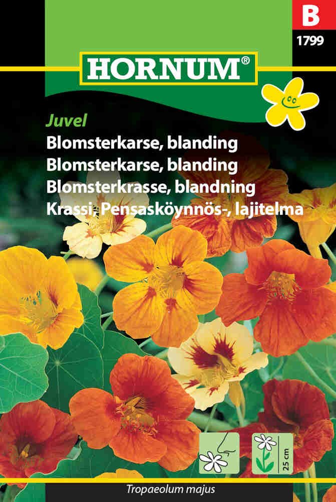 Blomsterkarse frø - blanding - Juvel